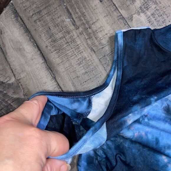 Simply southern open shoulder lightweight tye dye long top - Picture 6 of 6